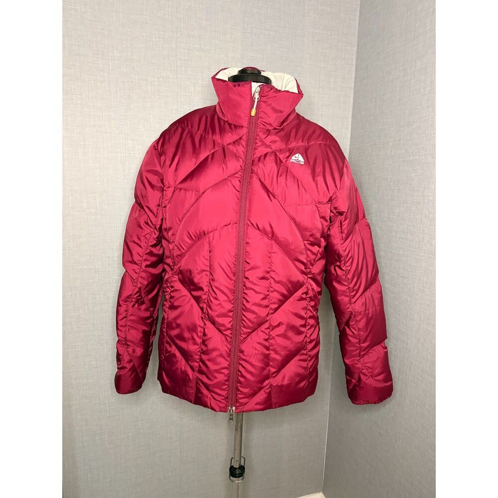 Nike ACG Magenta Goose Down Puffer Jacket XL Outer Layer 3 Gorpcore Y2K Ski Snow